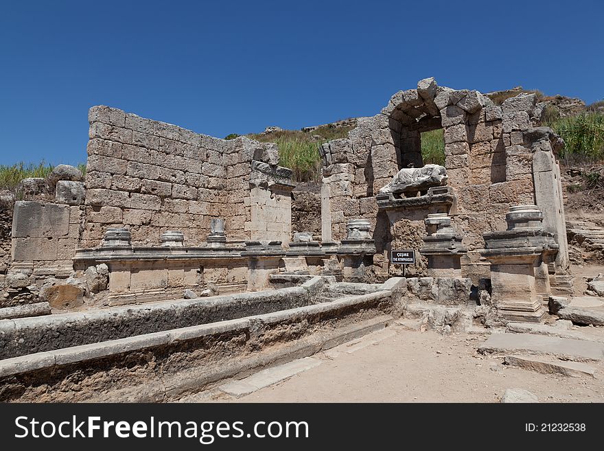 Ancient Ruins Perge Turkey