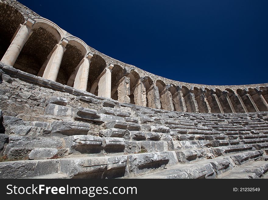 Ancient theatre of Aspendos in Turkey