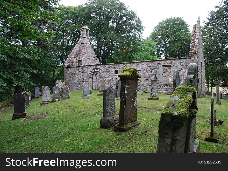 A view of the old ruined church of St. Marys in Grampian. A view of the old ruined church of St. Marys in Grampian