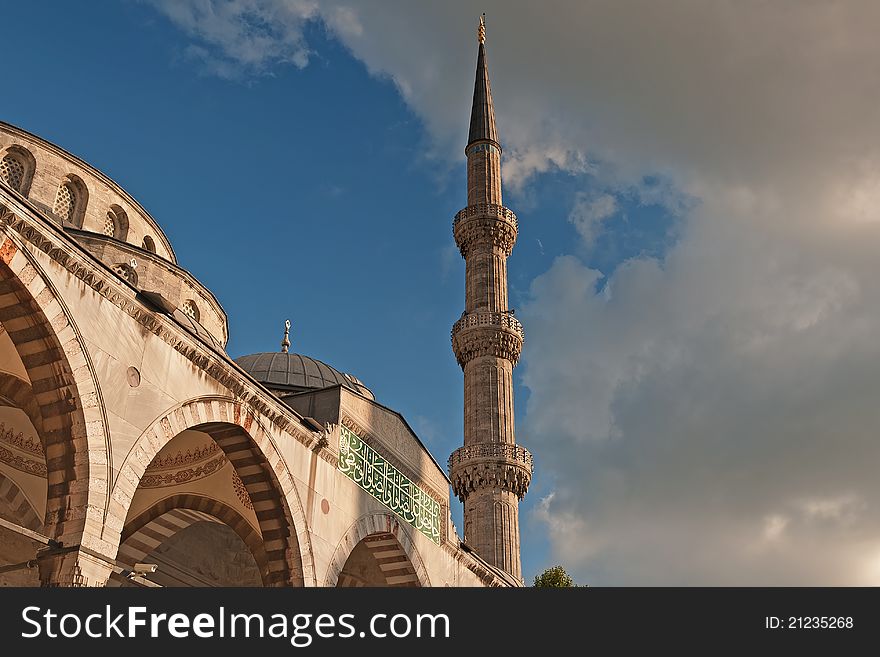 The Sultanahmet Mosque or Sultan Ahmet Camii, is one of the biggest mosques of Istanbul. The Sultanahmet Mosque or Sultan Ahmet Camii, is one of the biggest mosques of Istanbul.