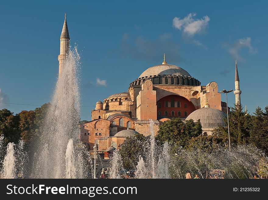 Hagia Sophia (from the Greek: Ἁγία Σοφία, Holy Wisdom; Latin: Sancta Sophia or Sancta Sapientia; Turkish: Ayasofya) is a former Orthodox patriarchal basilica, later a mosque, and now a museum in Istanbul, Turkey.