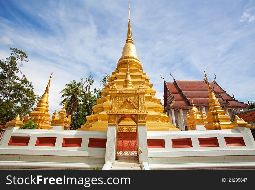Stupa in temple of Thailand. Stupa in temple of Thailand