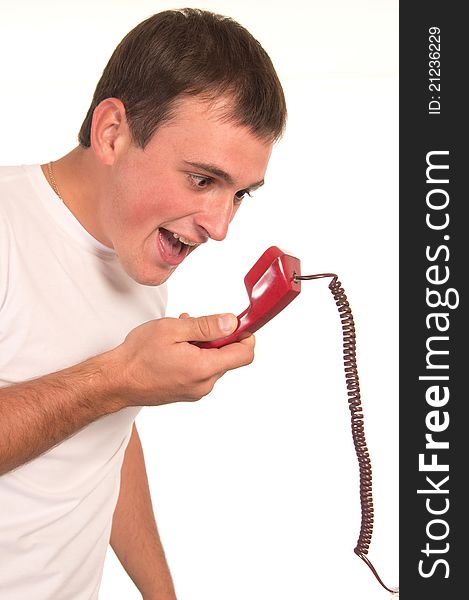 Man With Telephone