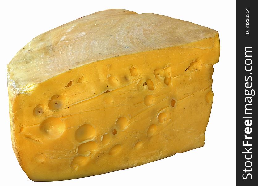 Yellow cheese from czech market