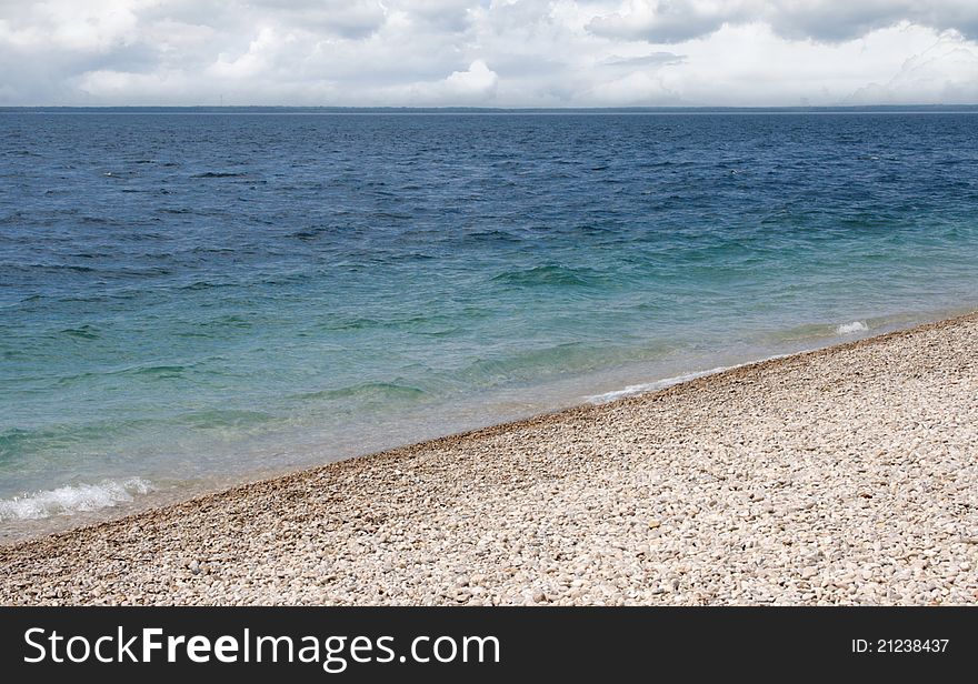 Beautiful Shoreline view from Mackinac Island in Michigan. Beautiful Shoreline view from Mackinac Island in Michigan.