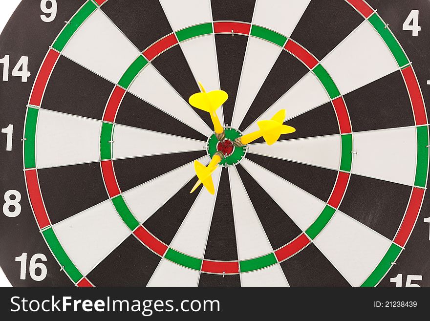 Red darts hitting the target for the shield. Red darts hitting the target for the shield.