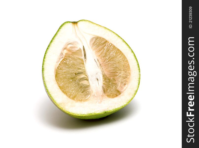 Pomelo citrus on a white background