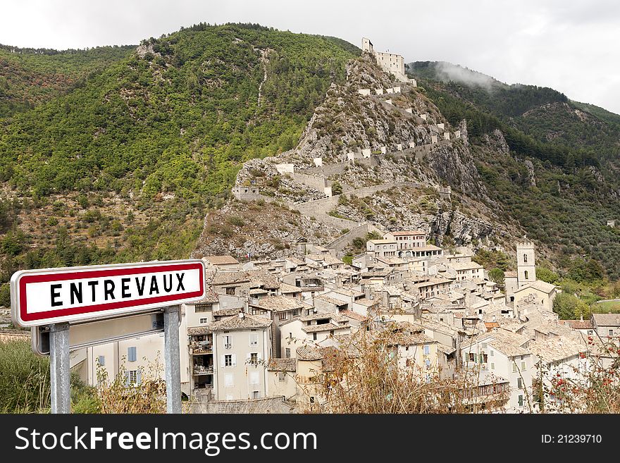 Entrevaux Town, Sign & Citadel