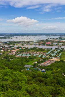 Scenic View From The Hilltop. Royalty Free Stock Photo Scenic View From The Hilltop. Royalty Free Stock Photo