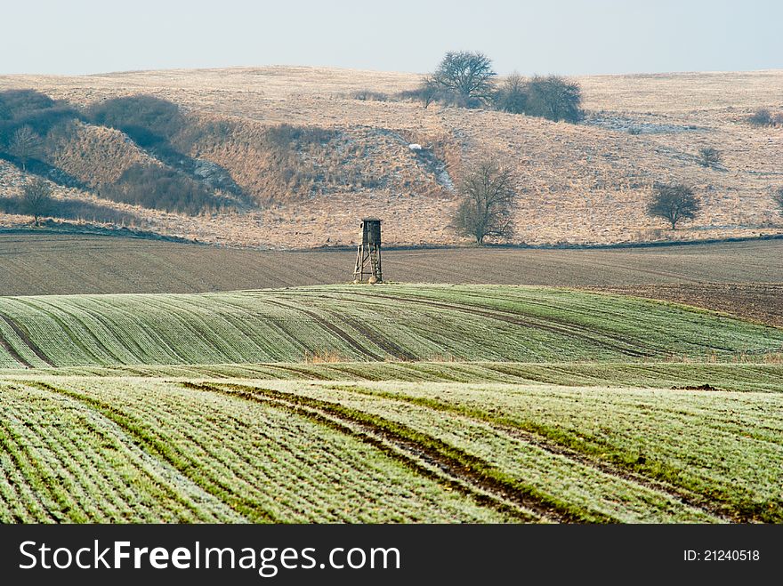 Pulpit on field; Samewhere in Poland