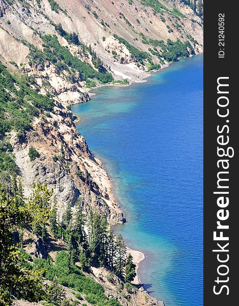 Western Shore of Chaski Bay, Crater Lake Oregon