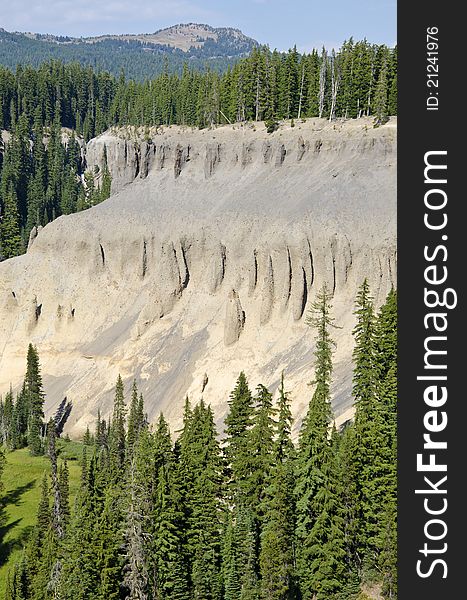 Fossil Fumaroles Of Crater Lake National Park USA
