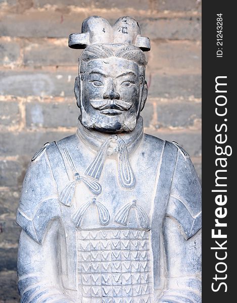 Famous ancient terracotta warriors in Xian, China