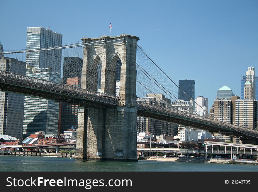 Brooklyn Bridge From the Water