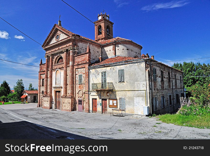 Battifollo Church, Piedmont, Italy