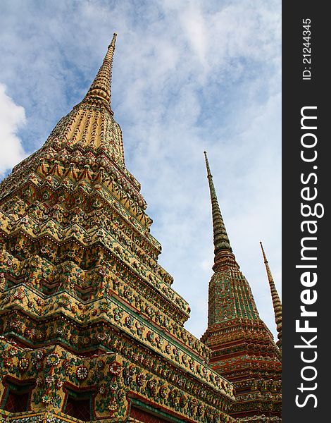Stupa At Wat Pho In Bangkok
