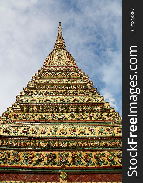Stupa At Wat Pho In Bangkok