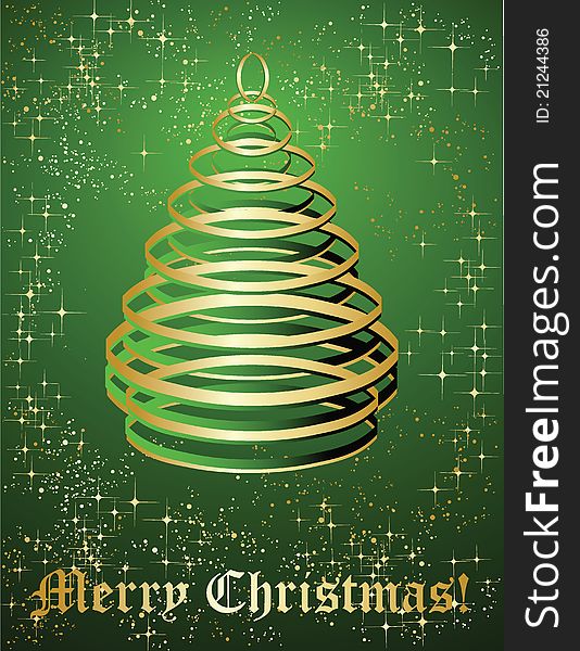 The vector illustration contains the image of Christmas background