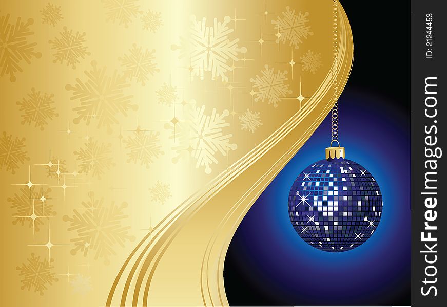 The vector illustration contains the image of Christmas background