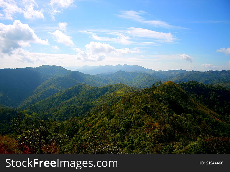 Great mountain or Landscape or view of Thailand