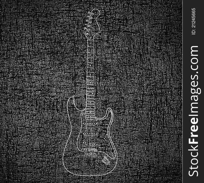 Picture of a electric guitar background