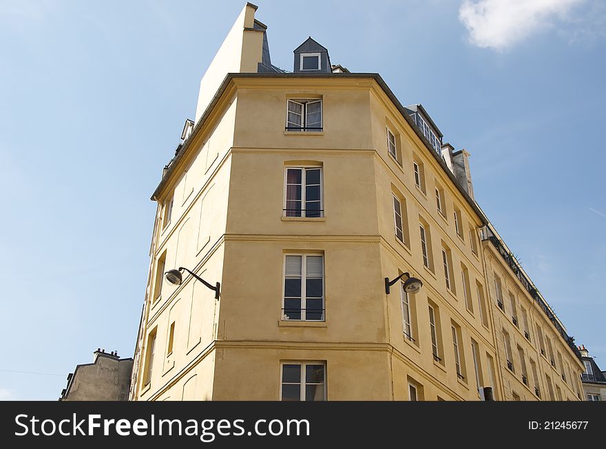 Old residential building in Paris. Old residential building in Paris