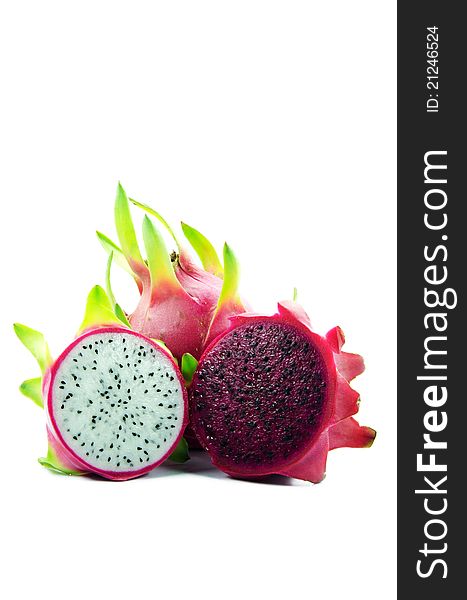 Dragon Fruit In Red And White Color
