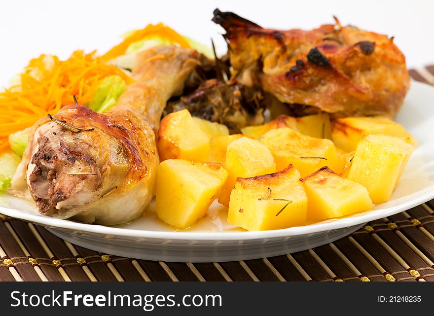 Roast Chicken With Potatoes