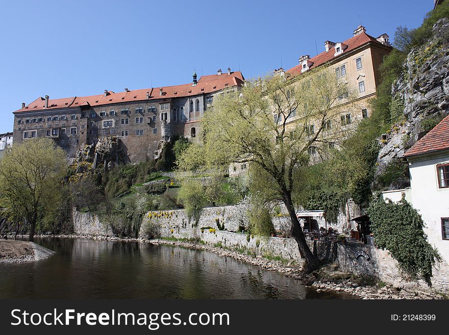 The Czech lock on river bank. The Czech lock on river bank