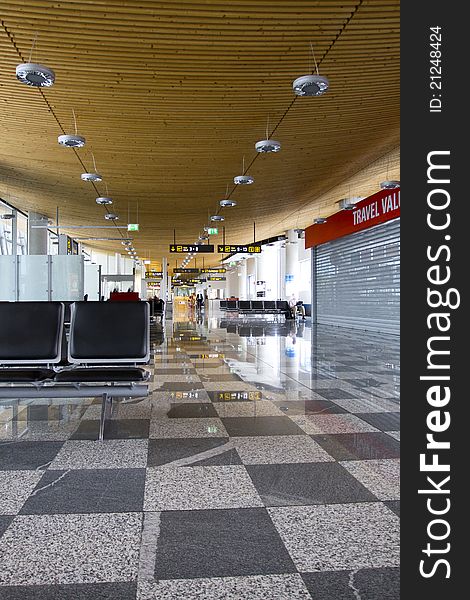 Airport Ljubljana - Brnik, waiting area