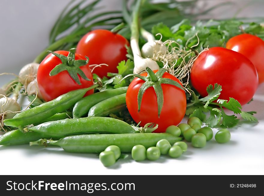 Colorful fresh group of vegetables on white background. Colorful fresh group of vegetables on white background