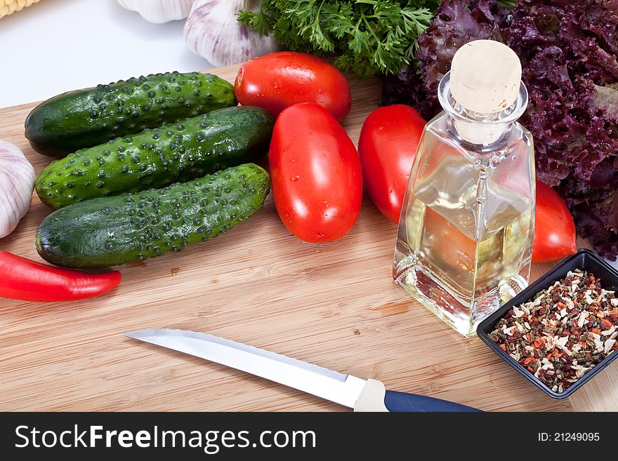 Fresh Salad Vegetables