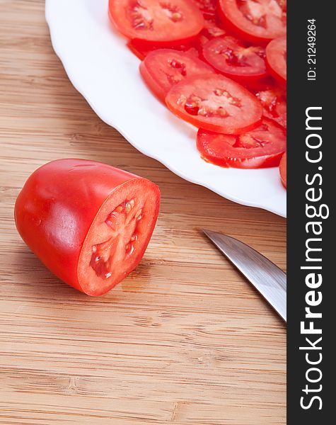 Tasty fresh vegetables for salad preparation. Tasty fresh vegetables for salad preparation