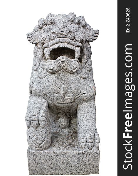 Stone Lion Carving