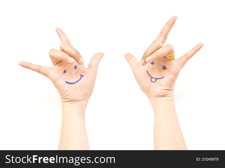 This image for happy concept with draw in hand. This image for happy concept with draw in hand.