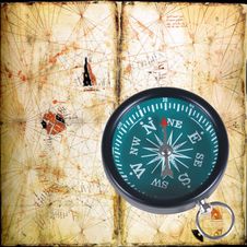 Ancient Compass Royalty Free Stock Images