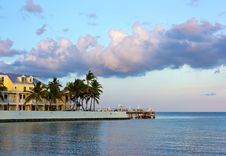 Hotel In Key West At Sunset Royalty Free Stock Photos Hotel In Key West At Sunset Royalty Free Stock Photos