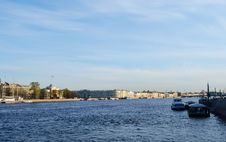 View Of The Neva River Royalty Free Stock Image View Of The Neva River Royalty Free Stock Image