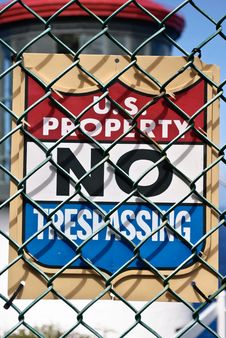 No Trespassing Sign Royalty Free Stock Photography