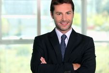 Businessman Standing In Front Of A Window Royalty Free Stock Photography Businessman Standing In Front Of A Window Royalty Free Stock Photography