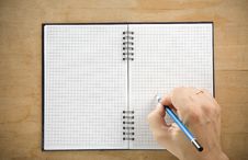 Male Hand Writing By Pencil Royalty Free Stock Image Male Hand Writing By Pencil Royalty Free Stock Image
