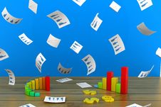 Business Graph With Chart Stock Image Business Graph With Chart Stock Image