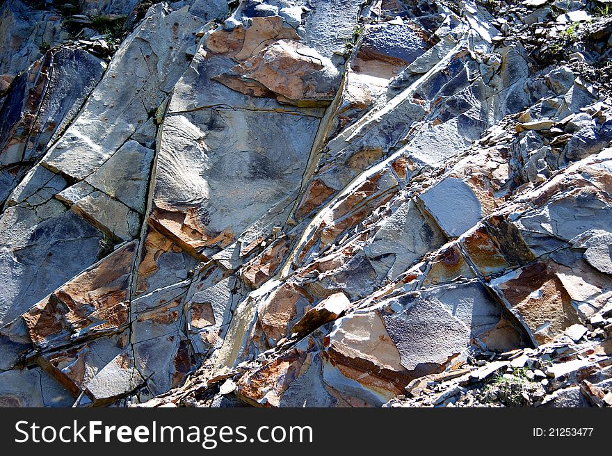 Rock formation in the mountains of Austria. Rock formation in the mountains of Austria