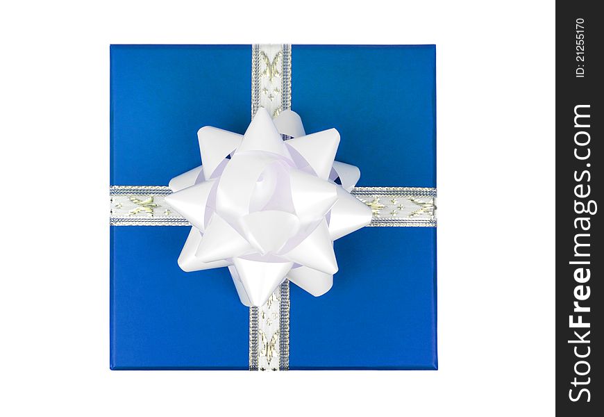 Christmas presents isolated against a white background