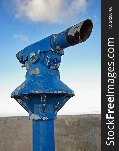 Blue Rusty Telescope