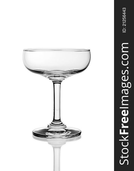 Empty glass isolated