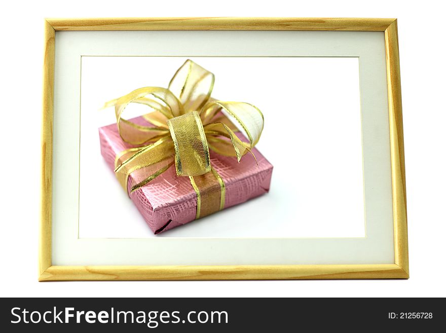 Picture frames, gift boxes pink inside. Picture frames, gift boxes pink inside.