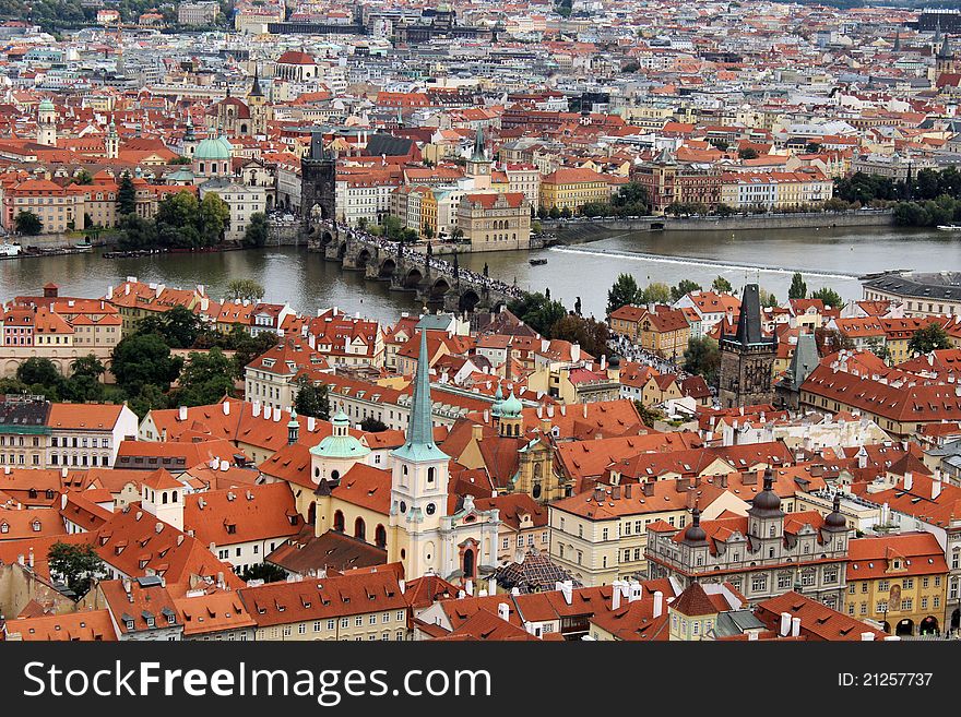 Panorama of the Old Town in Prague (Czech Republic). Panorama of the Old Town in Prague (Czech Republic)