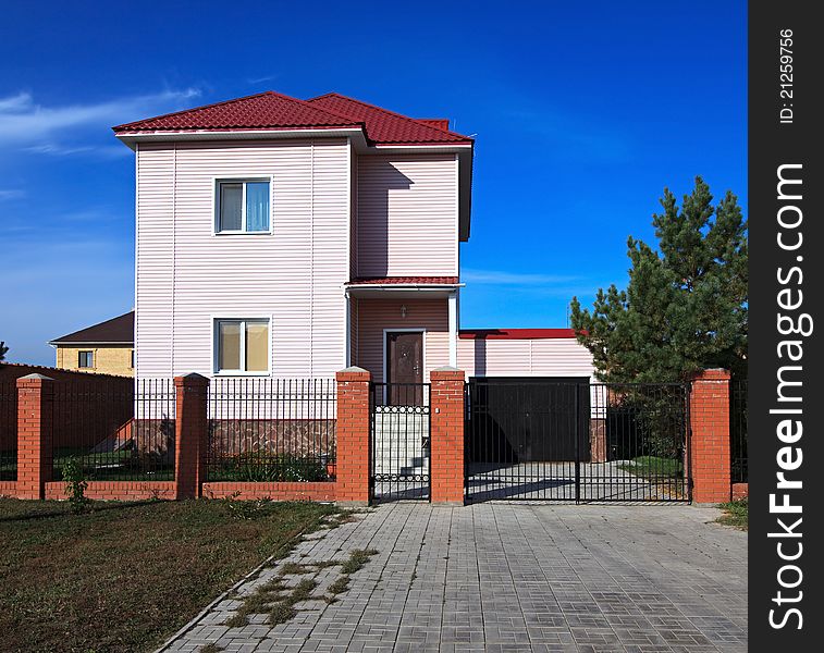 Modern cottage in Omsk. Russia. Modern cottage in Omsk. Russia.