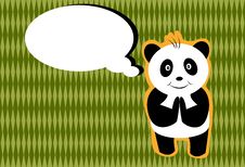 Hello Panda Royalty Free Stock Photos